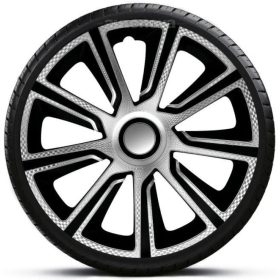   14"-os Veron Carbon Silver Black dísztárcsa garnitúra (4darab)
