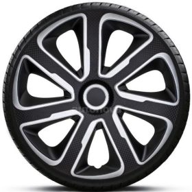   13"-os Livorno Carbon Silver-Black dísztárcsa garnitúra (4darab)