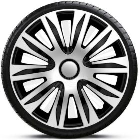   14"-os Nardo Silver-Black dísztárcsa garnitúra (4darab)